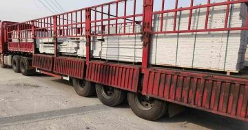 郑州 白麻荔枝面外墙干挂，工厂装车日常