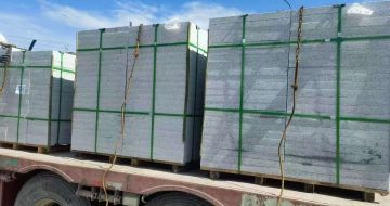 郑州 芝麻白花岗岩地铺石装车日常