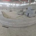 郑州 芝麻白异形坐凳，自然面光面弧形加工
