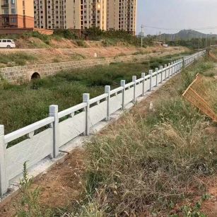 郑州 白麻河道栏杆效果展示图