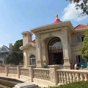 郑州 黄金麻花岗岩欧式别墅