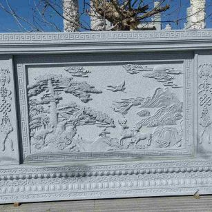 郑州 芝麻白大型照壁，屏风，影壁