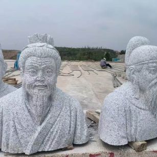 郑州 白麻花岗岩石材人物立体雕刻
