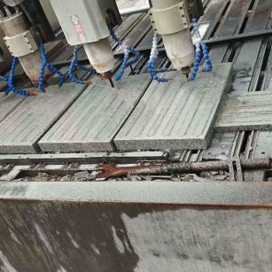 郑州 芝麻白花岗岩荔枝面盲道雕刻