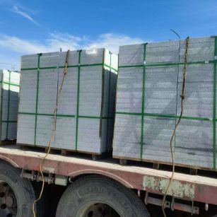 郑州 芝麻白花岗岩地铺石装车日常