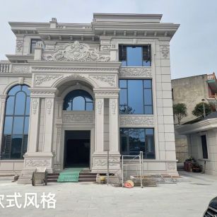 郑州 白麻花岗岩别墅外墙干挂