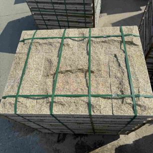 郑州 黄金麻花岗岩石材自然面蘑菇石成品