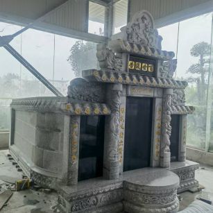 郑州 芝麻白墓碑效果展示图