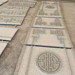 郑州 白麻花岗岩外墙立面雕刻板