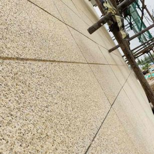 郑州 黄金麻花岗岩荔枝面外墙干挂石材效果示例