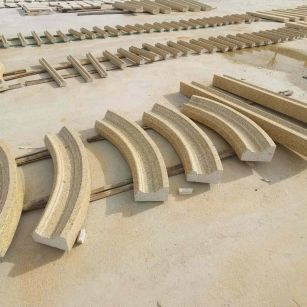 郑州 黄金麻花岗岩别墅线条