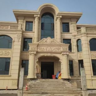 郑州 黄金麻花岗岩别墅外墙干挂