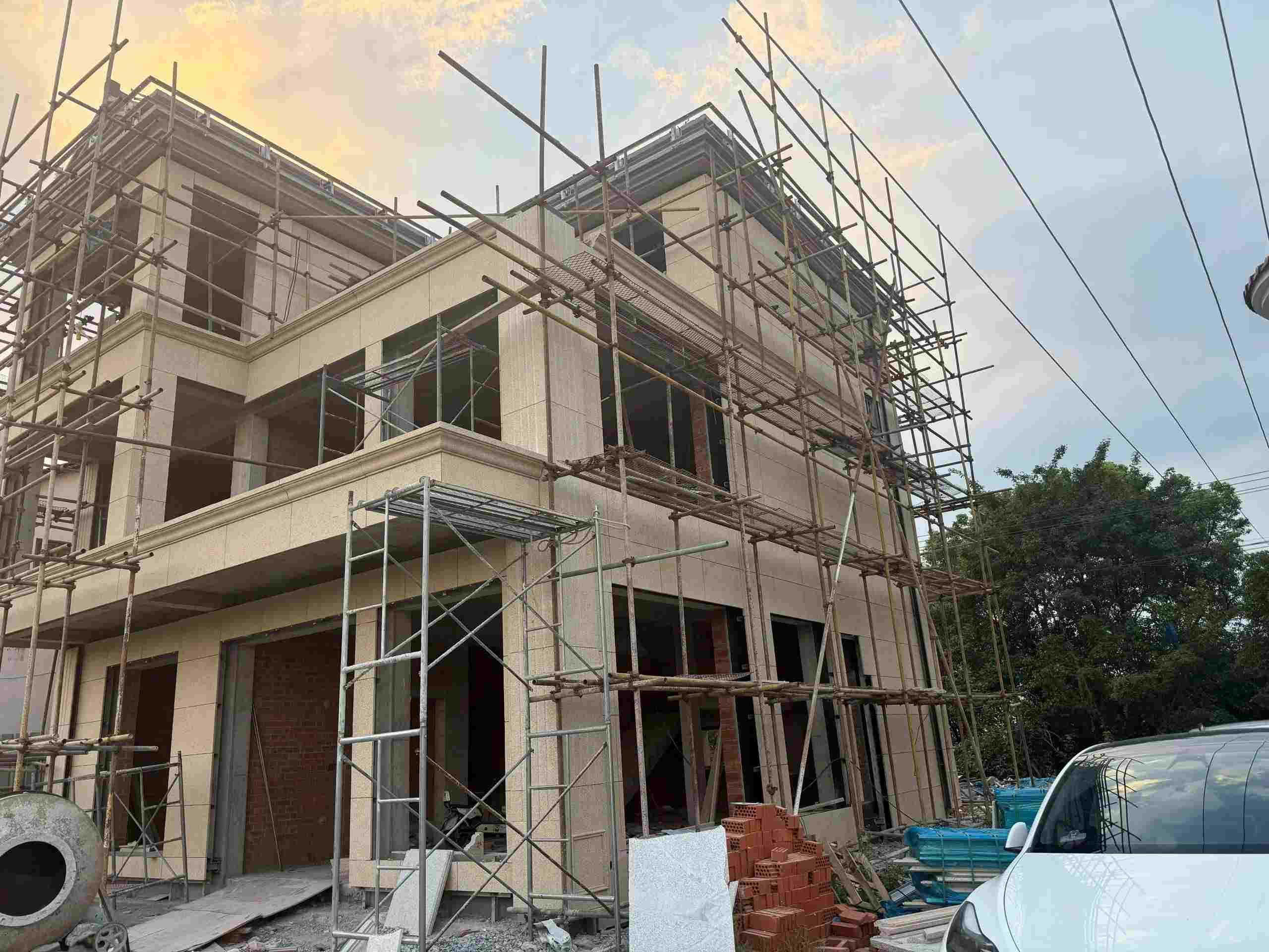 郑州 黄金麻荔枝面花岗岩外墙干挂