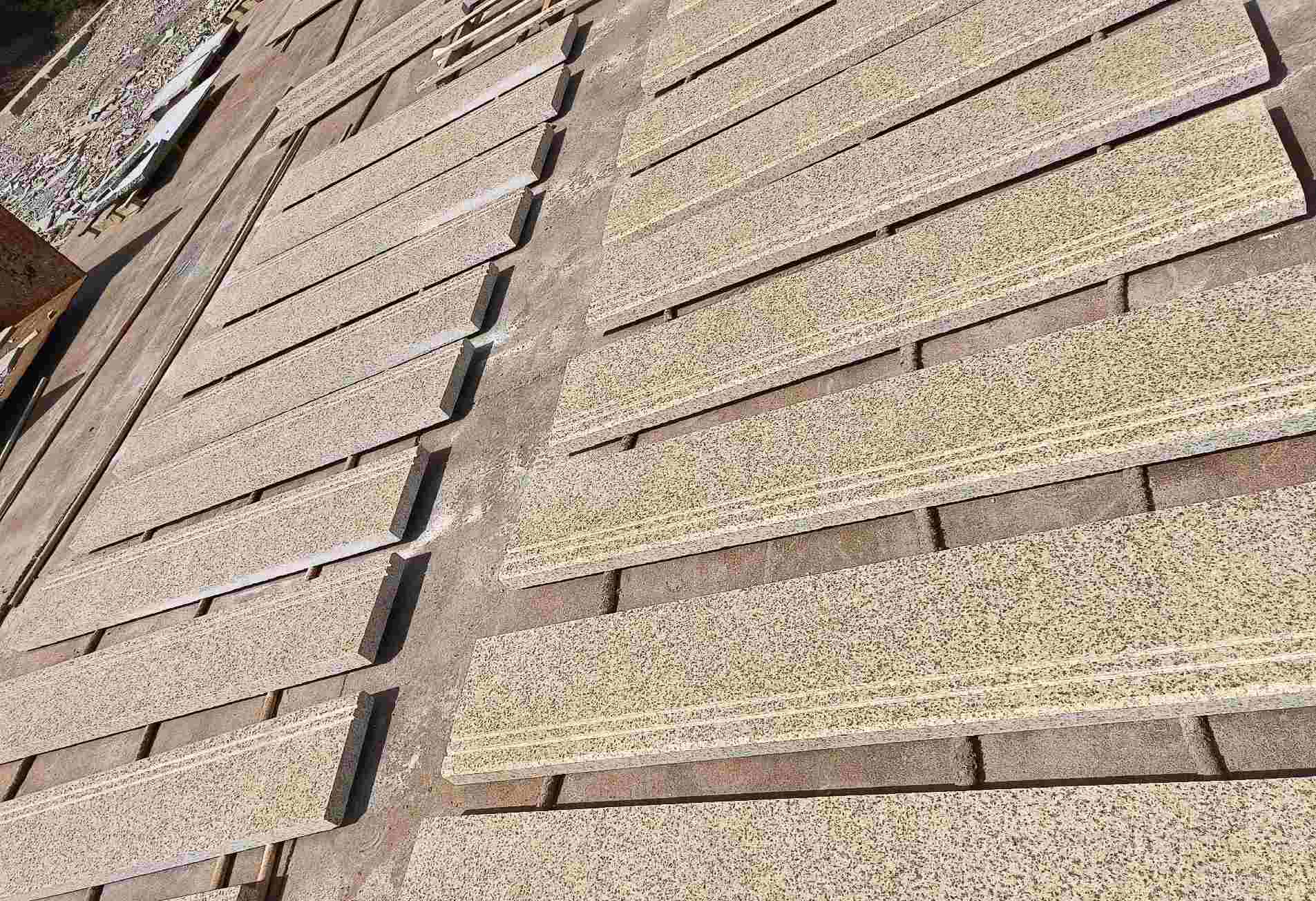 郑州 黄金麻花岗岩光面楼梯踏步