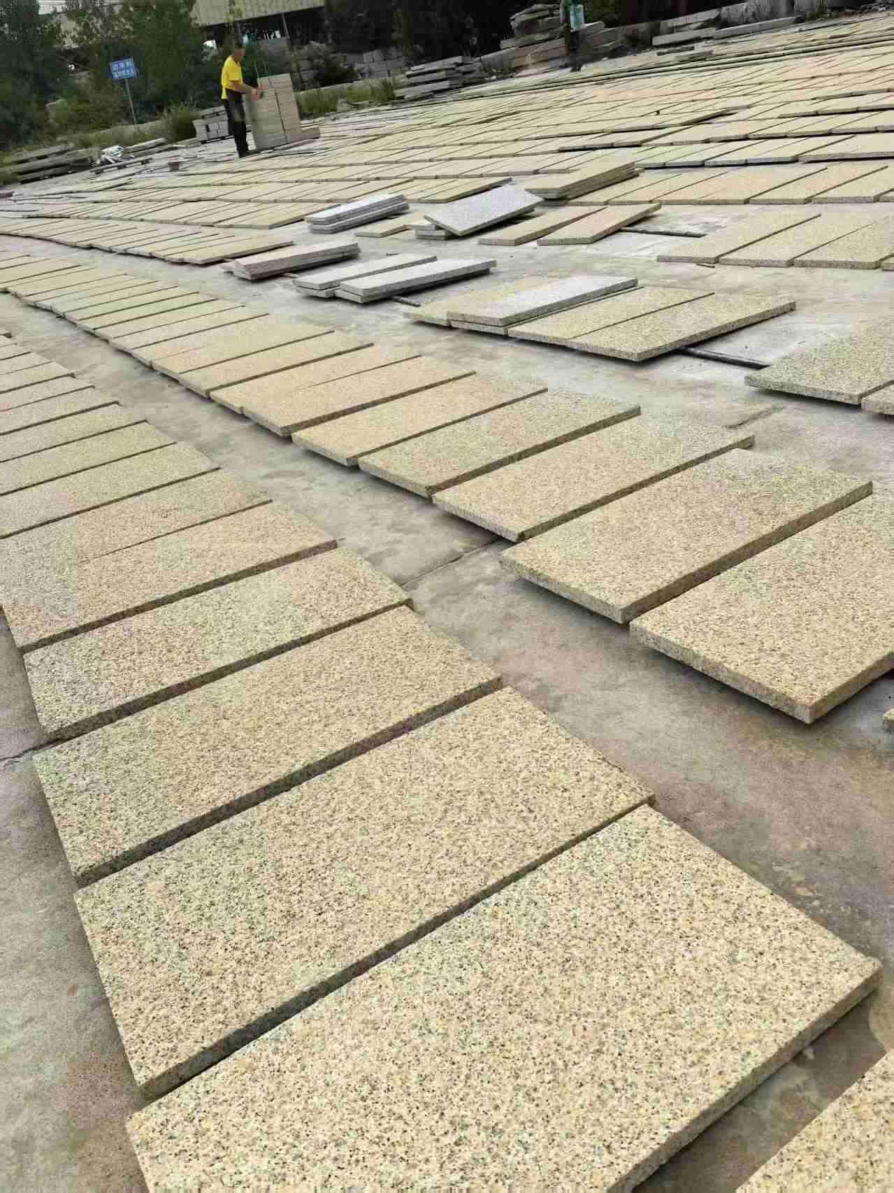 郑州 黄金麻荔枝地铺石面排板