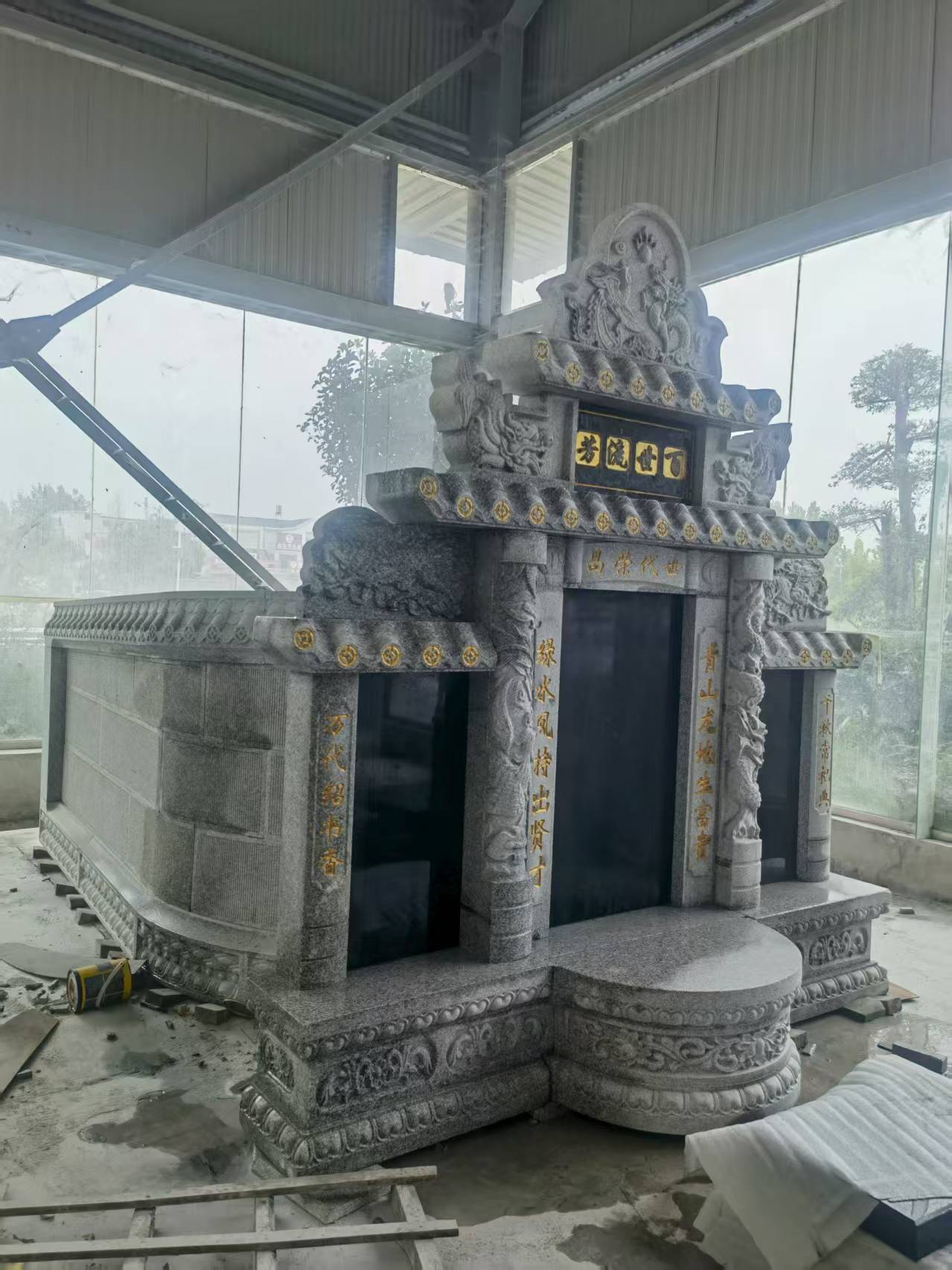 郑州 芝麻白墓碑效果展示图