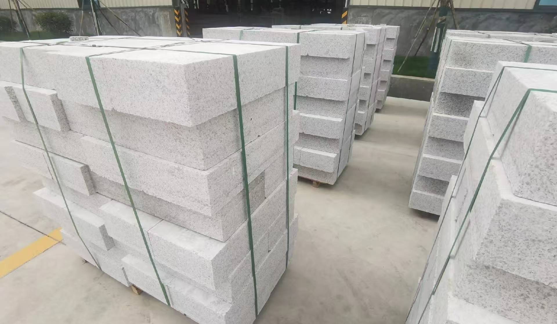 郑州 白麻花岗岩路沿石，立缘石，平缘石，路牙石，道牙石，马路牙子等