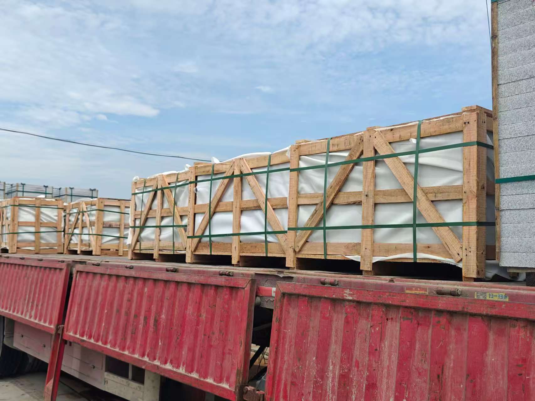 郑州 芝麻白花岗岩地铺石出口专车-泰国游